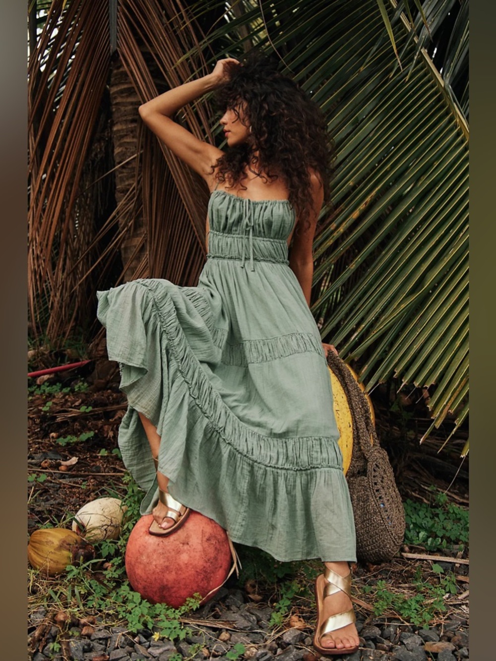 𝓯𝓹 Free People ~  Taking Sides Maxi Dress - Picture 13 of 17